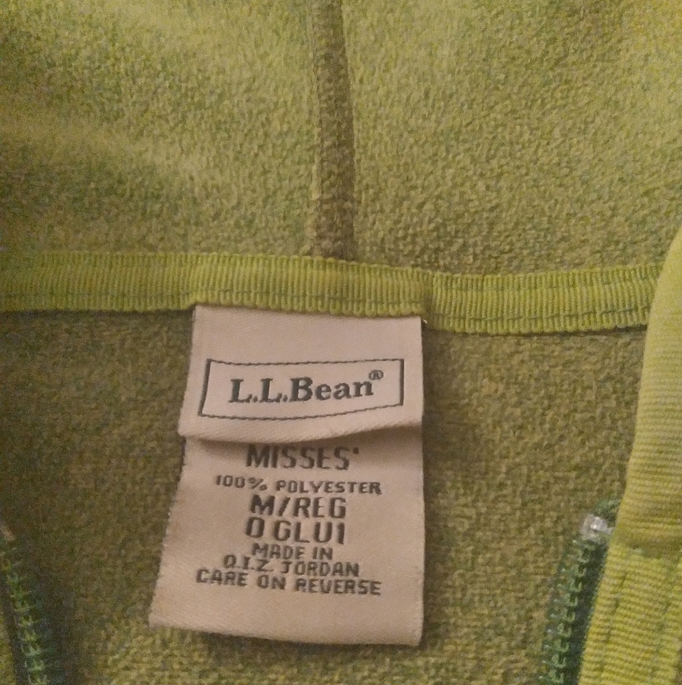 L L Bean Hoodie Jacket Activewear Workout Y2K Camping Gorpcore Stretchy Cozy